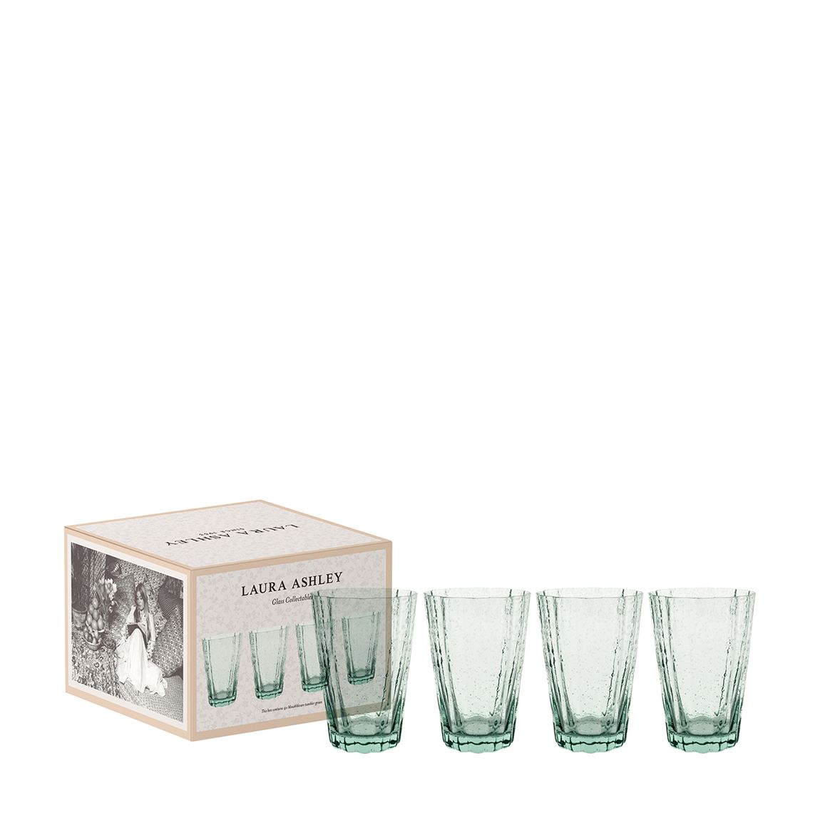 Set of 4 Collectables Green Hiball Glasses, 40cl main product photo