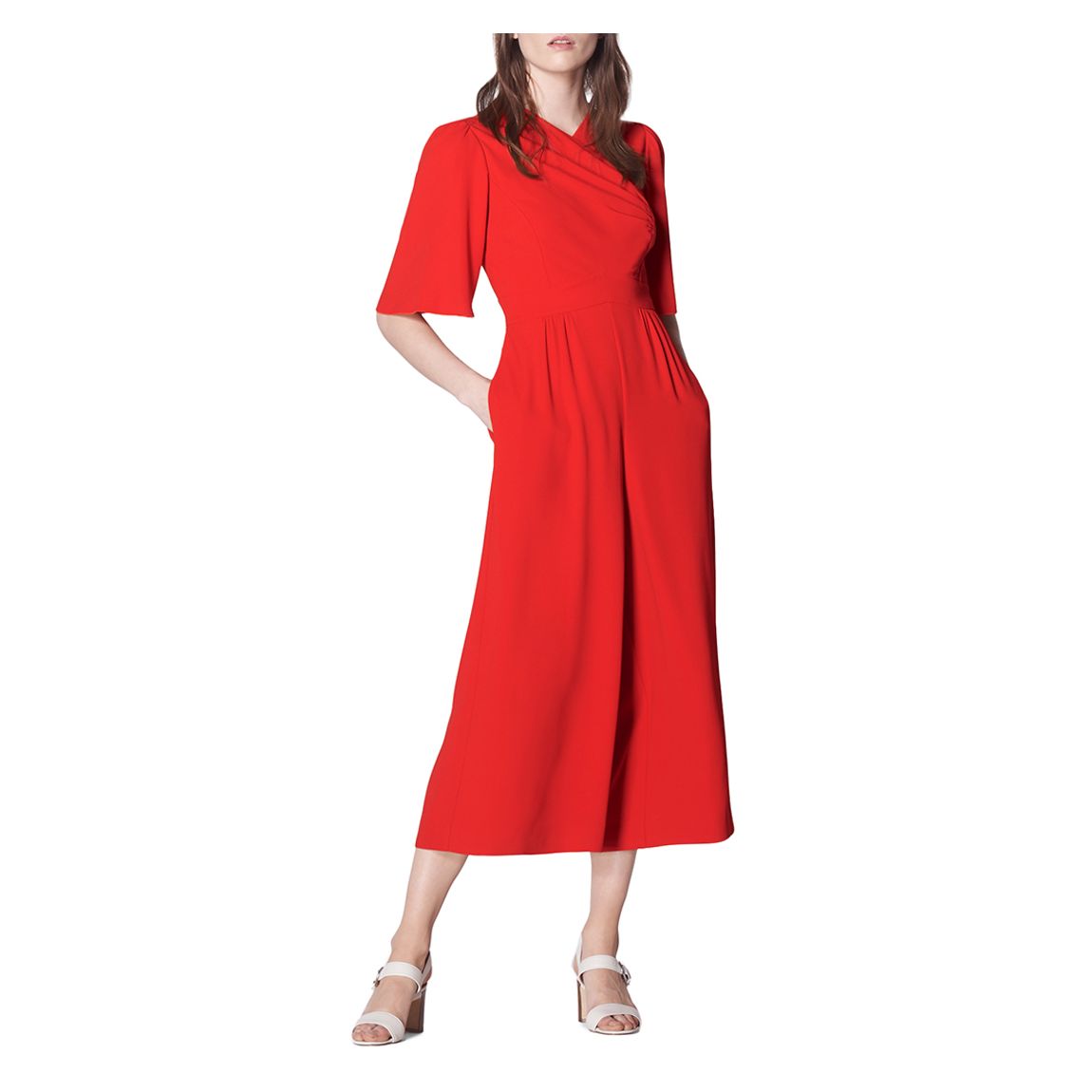 Red Clemence Jumpsuit main product photo