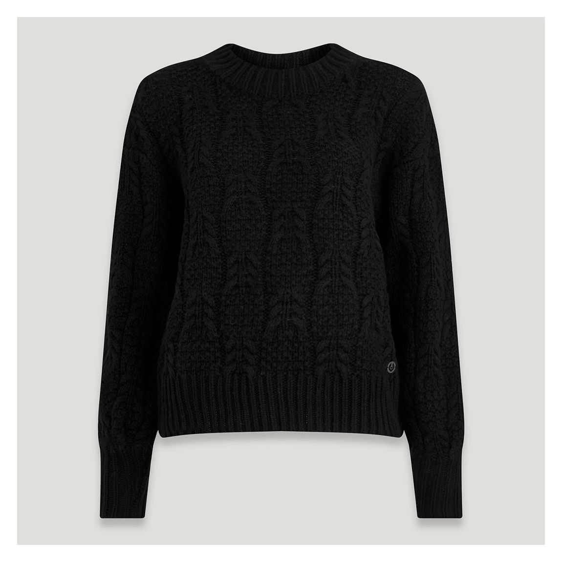 Black Crewneck Wool Blend Jumper main product photo