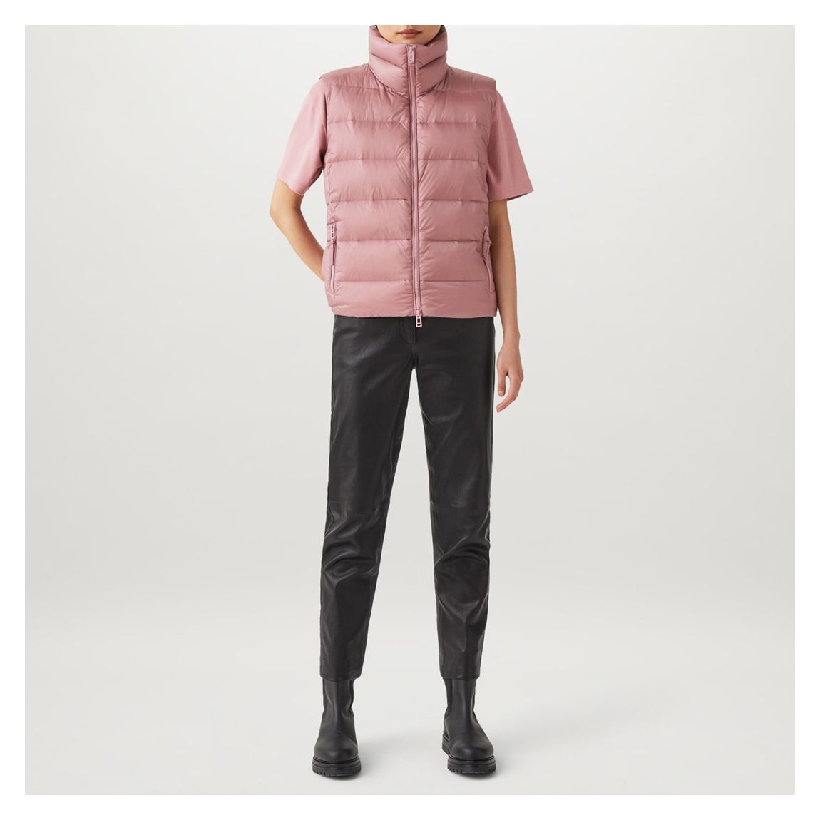 Pink Laurel Padded Gilet main product photo
