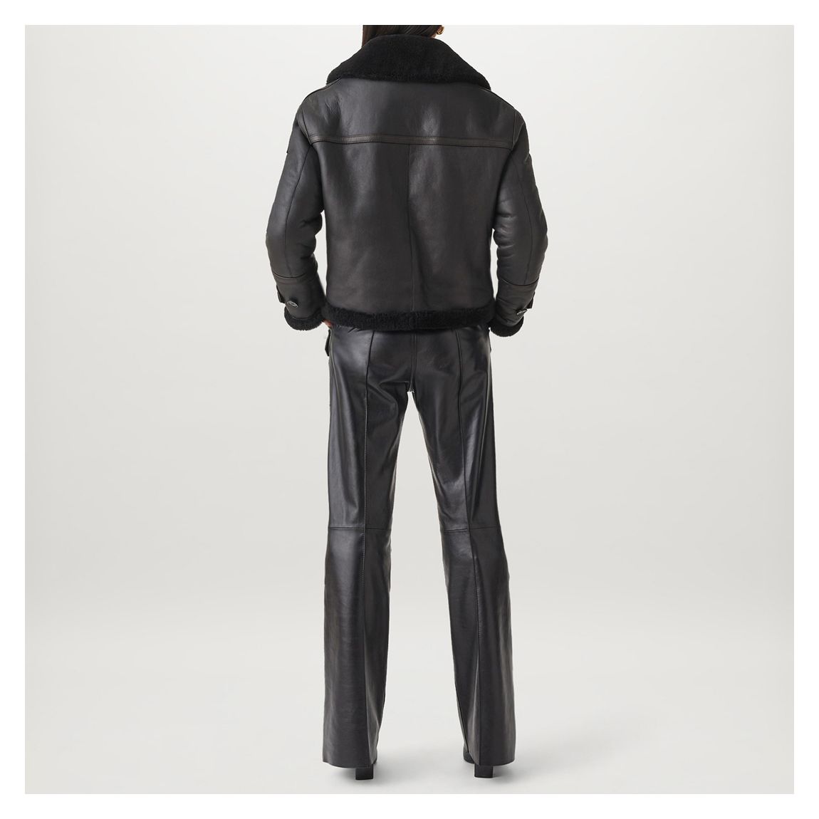 Black Cedar Leather Aviator Jacket