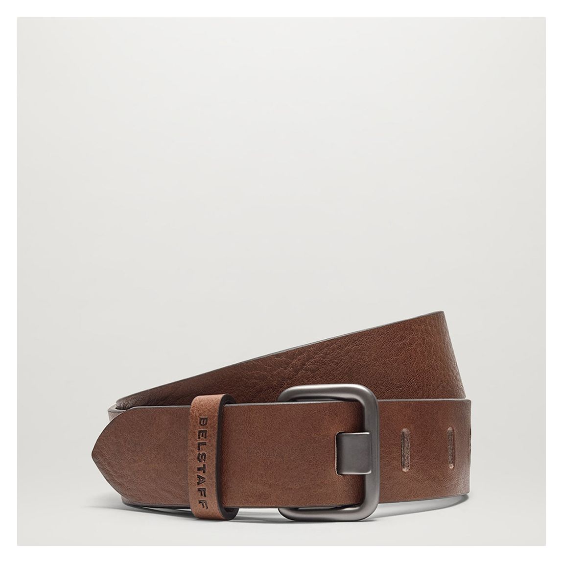 Deep Copper Slot Buckle Leather Belt main product photo