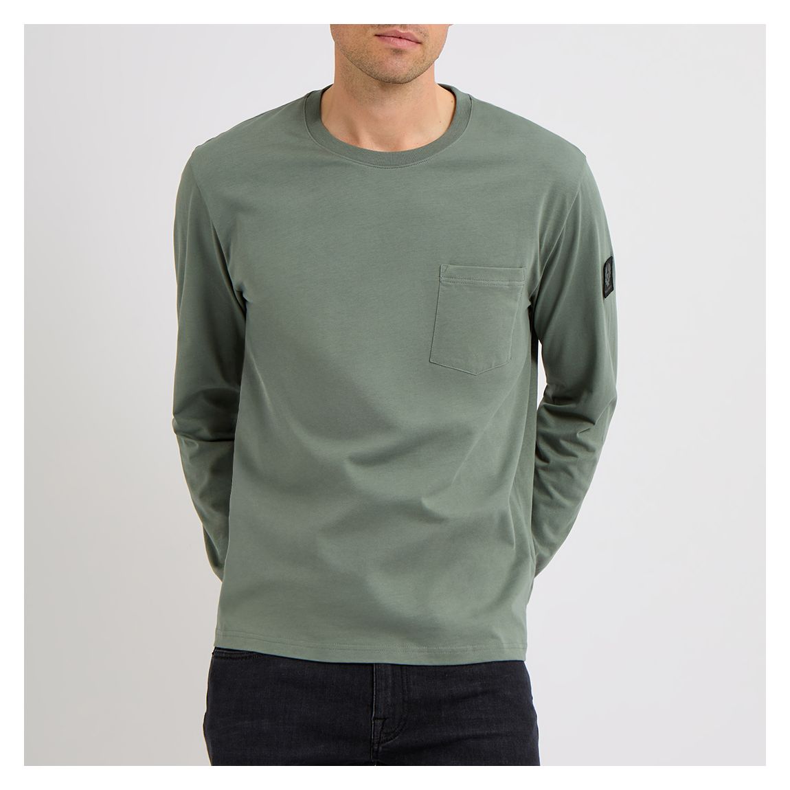 Green Thom Long Sleeved Cotton T-Shirt main product photo