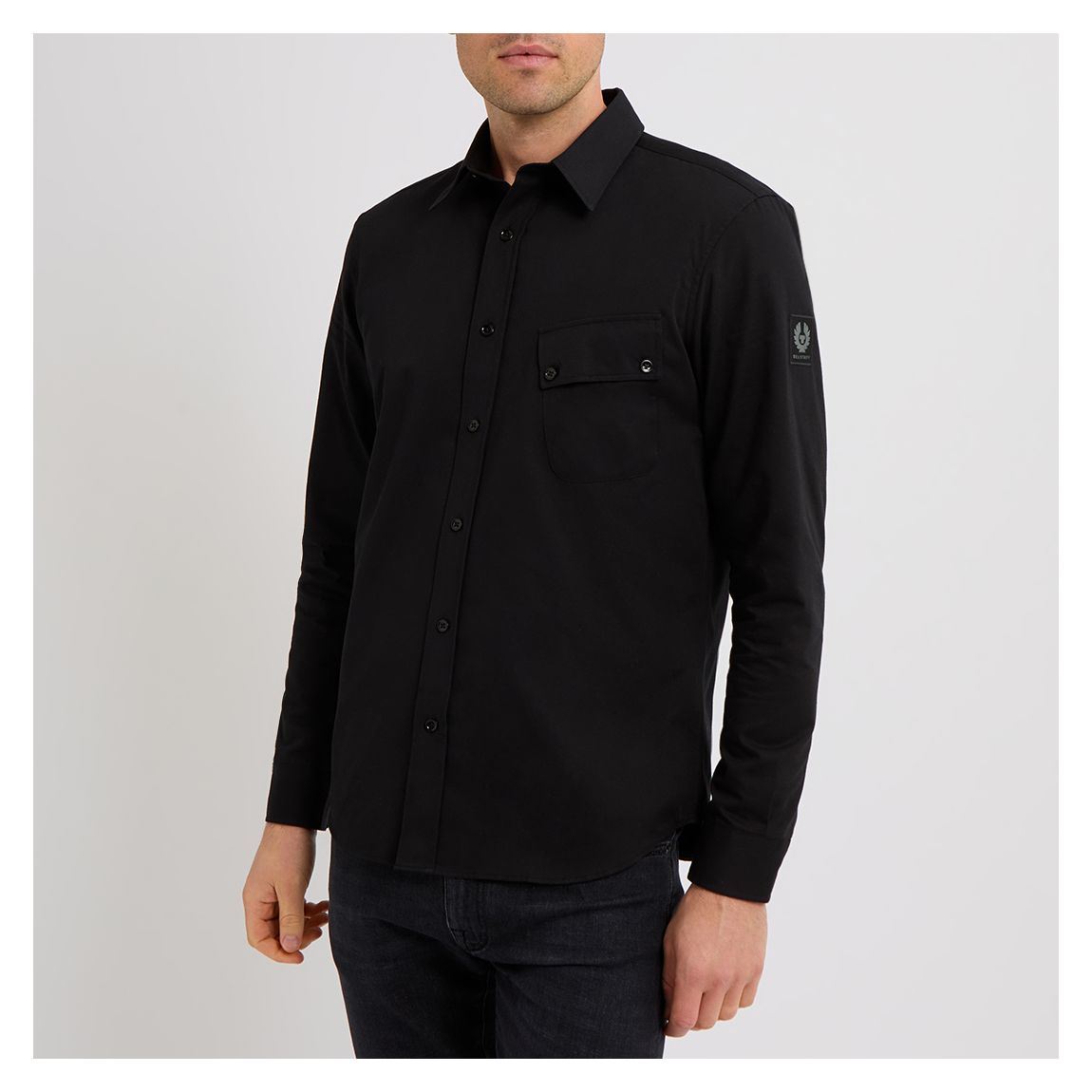 Black Pitch Cotton Shirt main product photo