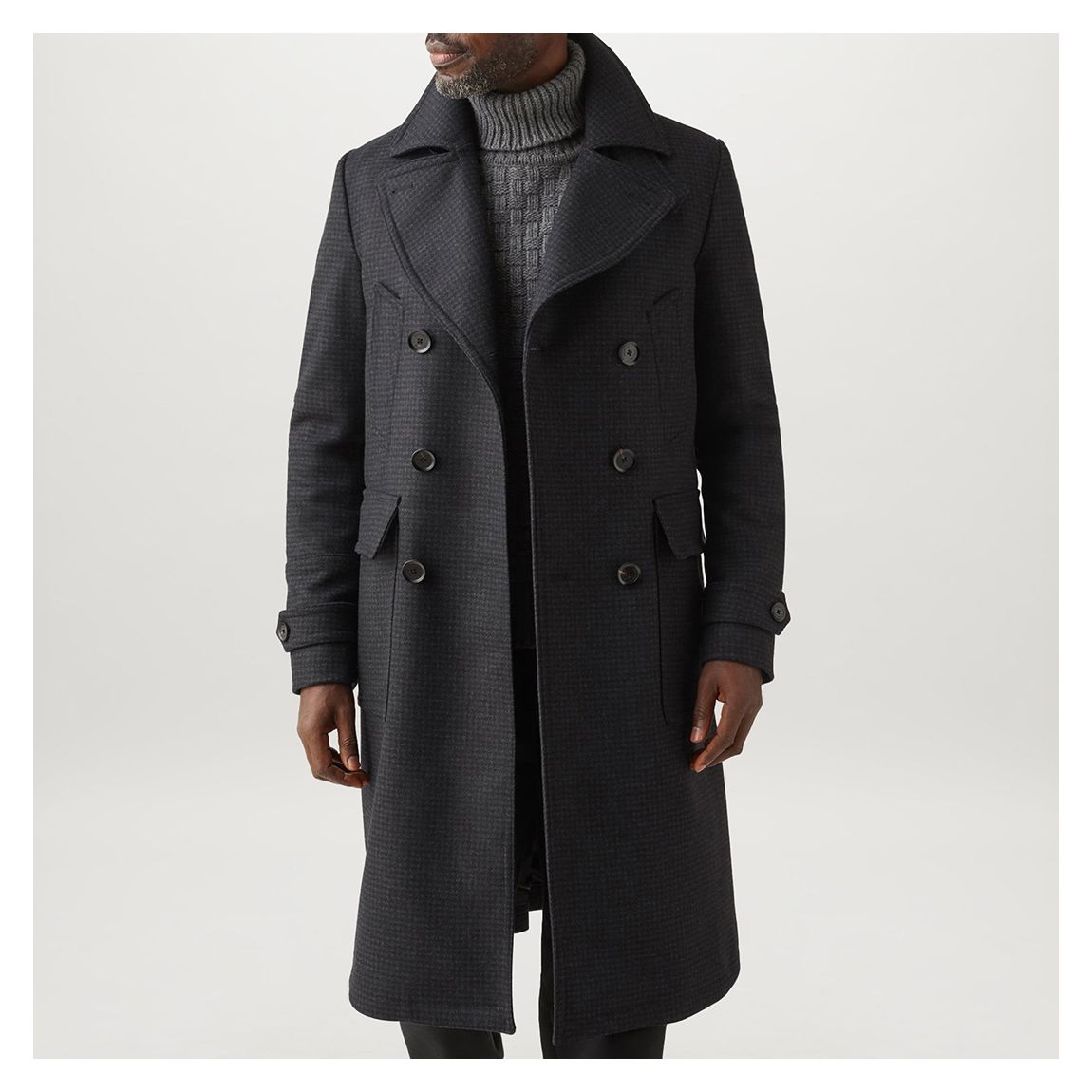 Charcoal Milford Wool Blend Coat main product photo