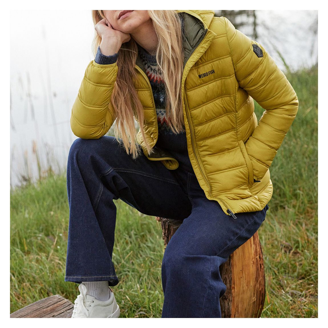 Olive Eshka Lightweight Padded Jacket main product photo