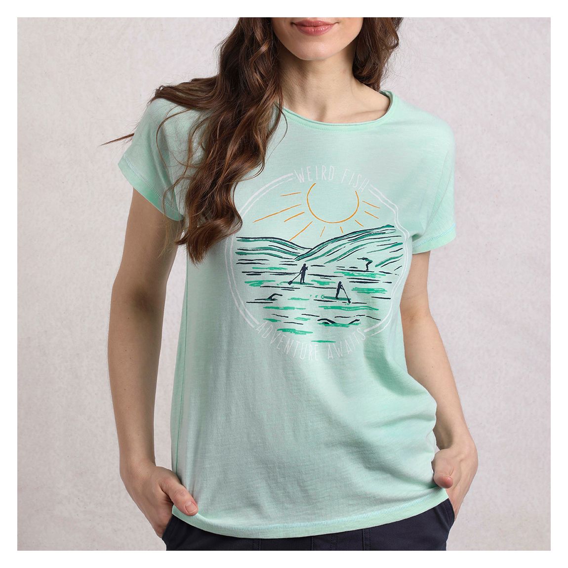 Mint Organic Slub Graphic Tee main product photo