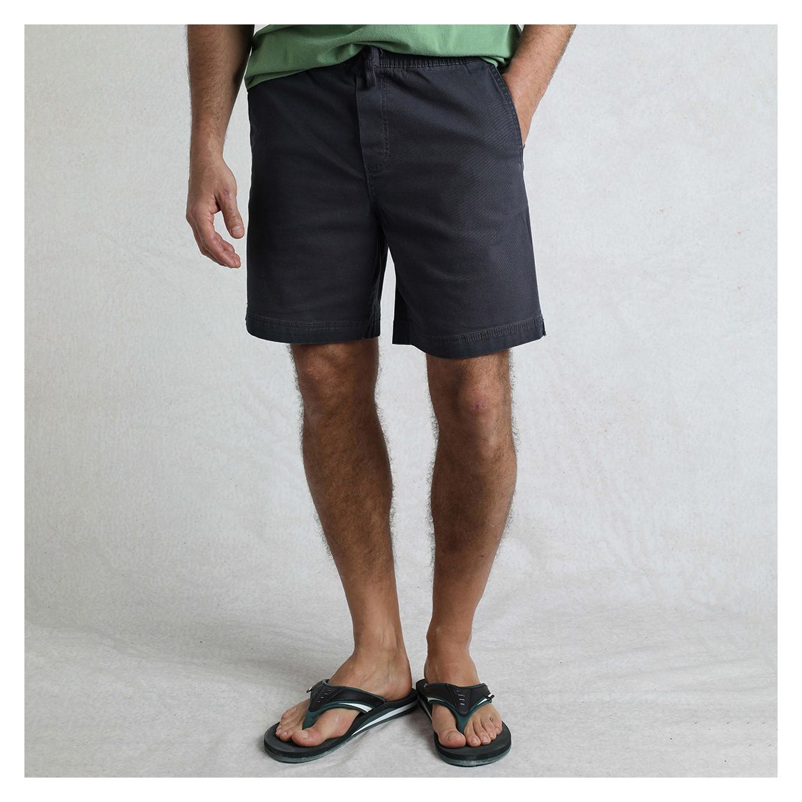 Navy Weston Canvas Shorts main product photo