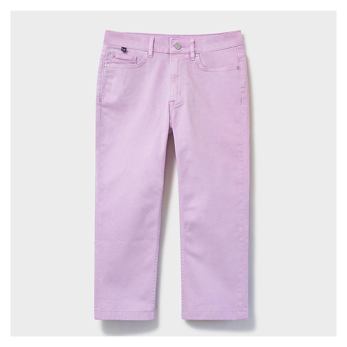 Pale Pink Mia Cropped Jeans main product photo
