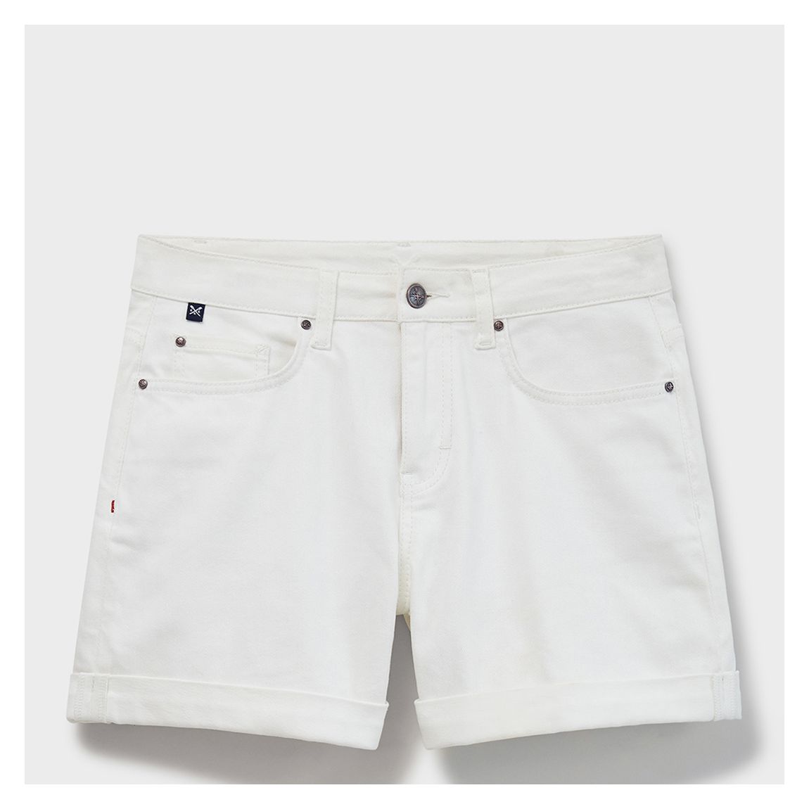 White Denim Shorts main product photo