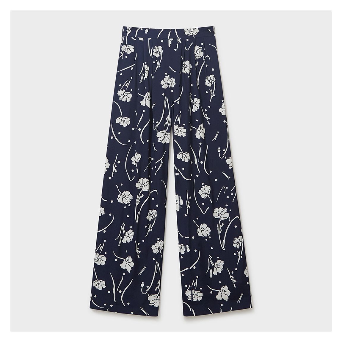 Navy Floral Dion Trouser main product photo