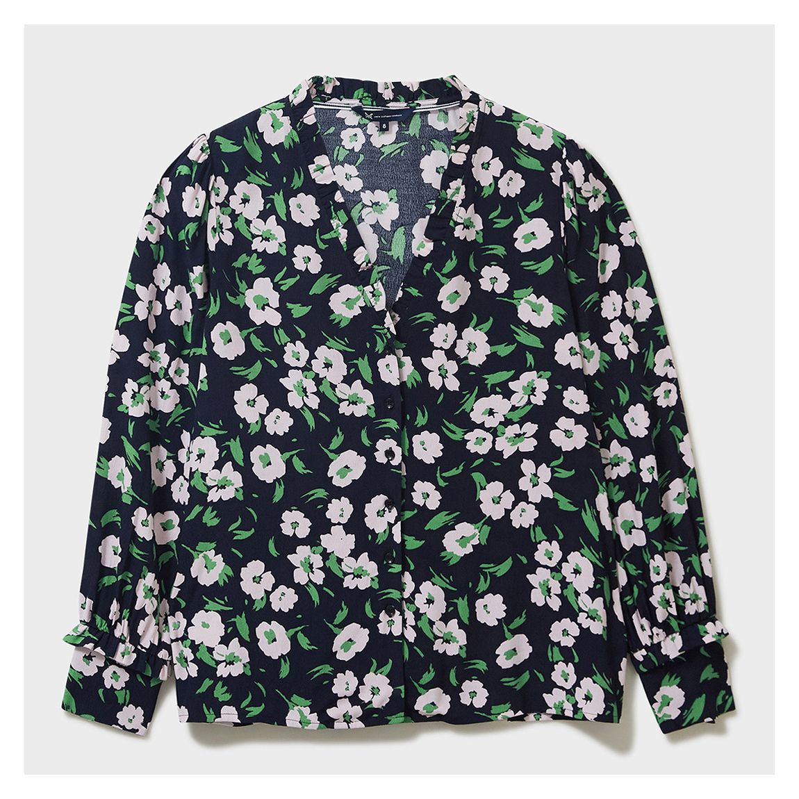 Black Trish Floral Cotton Blouse main product photo