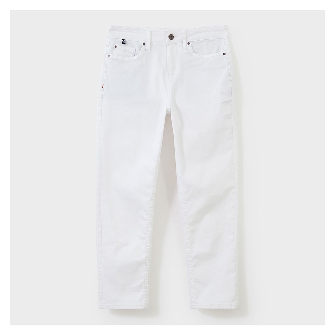 White Taper Cropped Jean main product photo