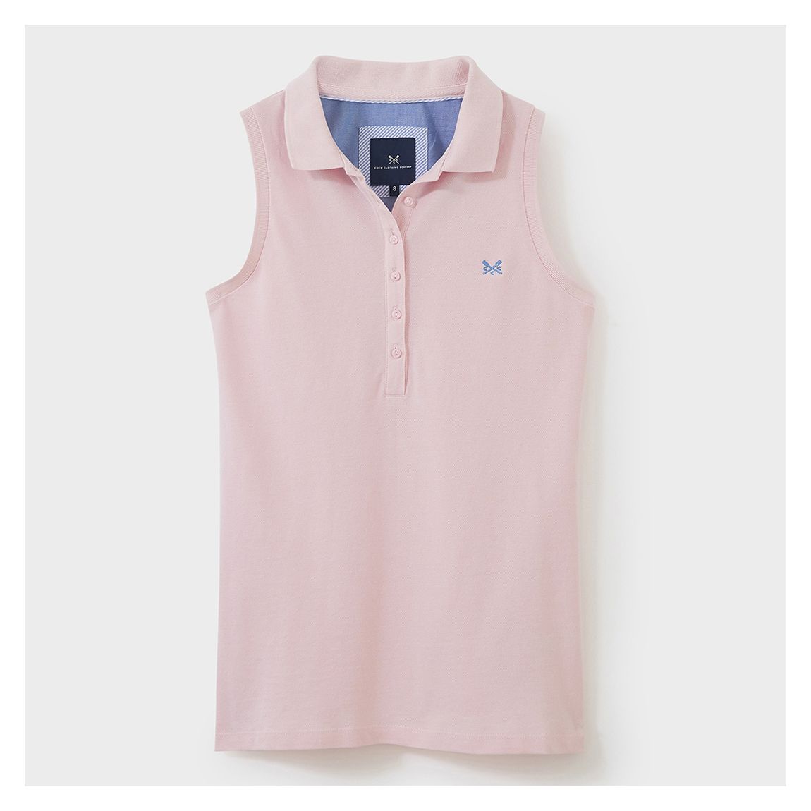 Pink Ocean Classic Sleeveless Polo Top main product photo
