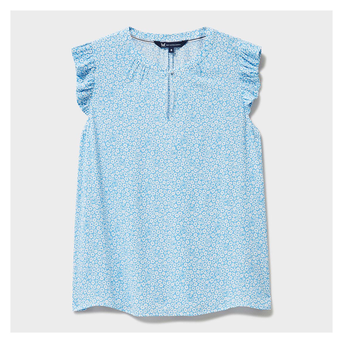 Blue Ophelia Floral Cotton Top main product photo