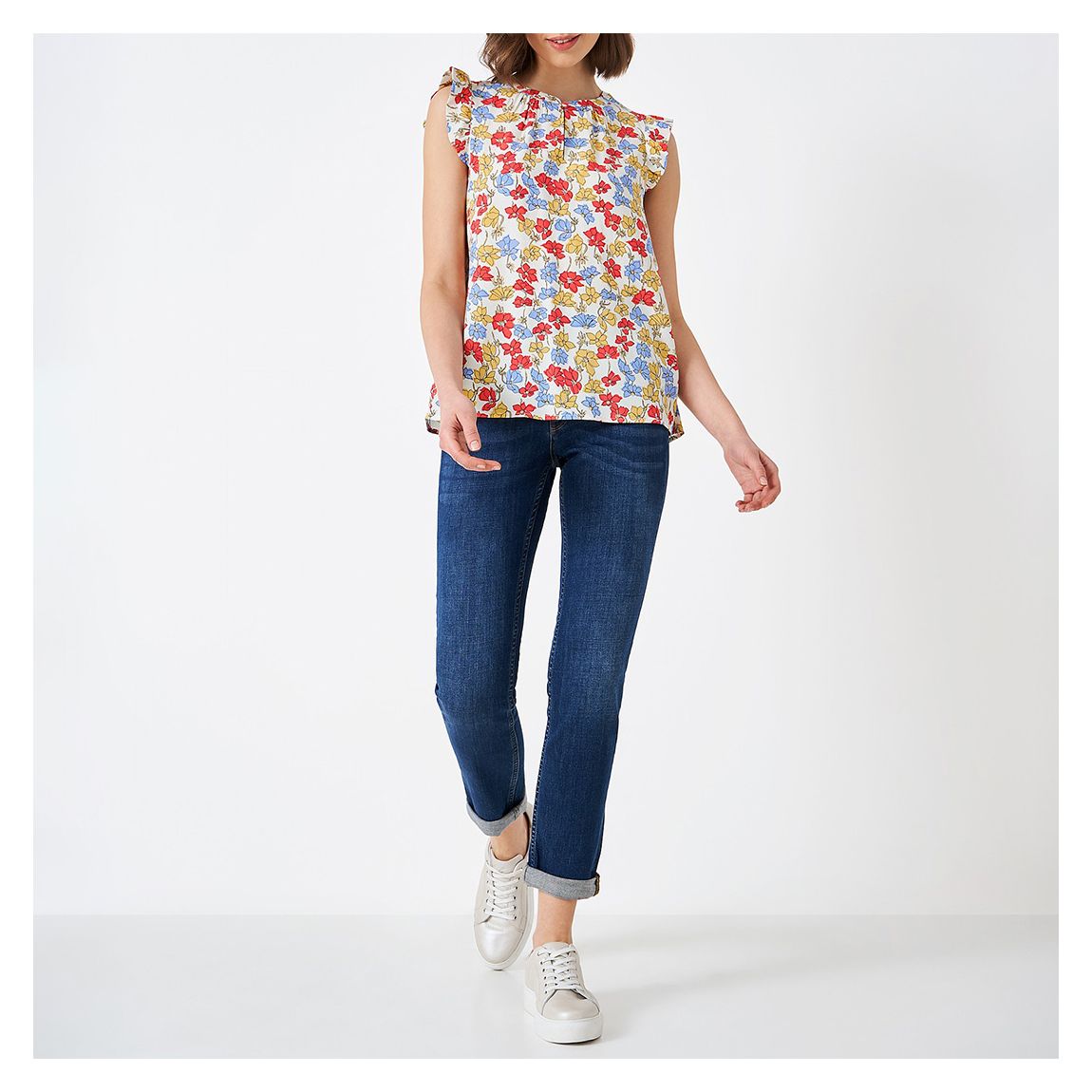 Multi Ophelia Floral Cotton Top main product photo