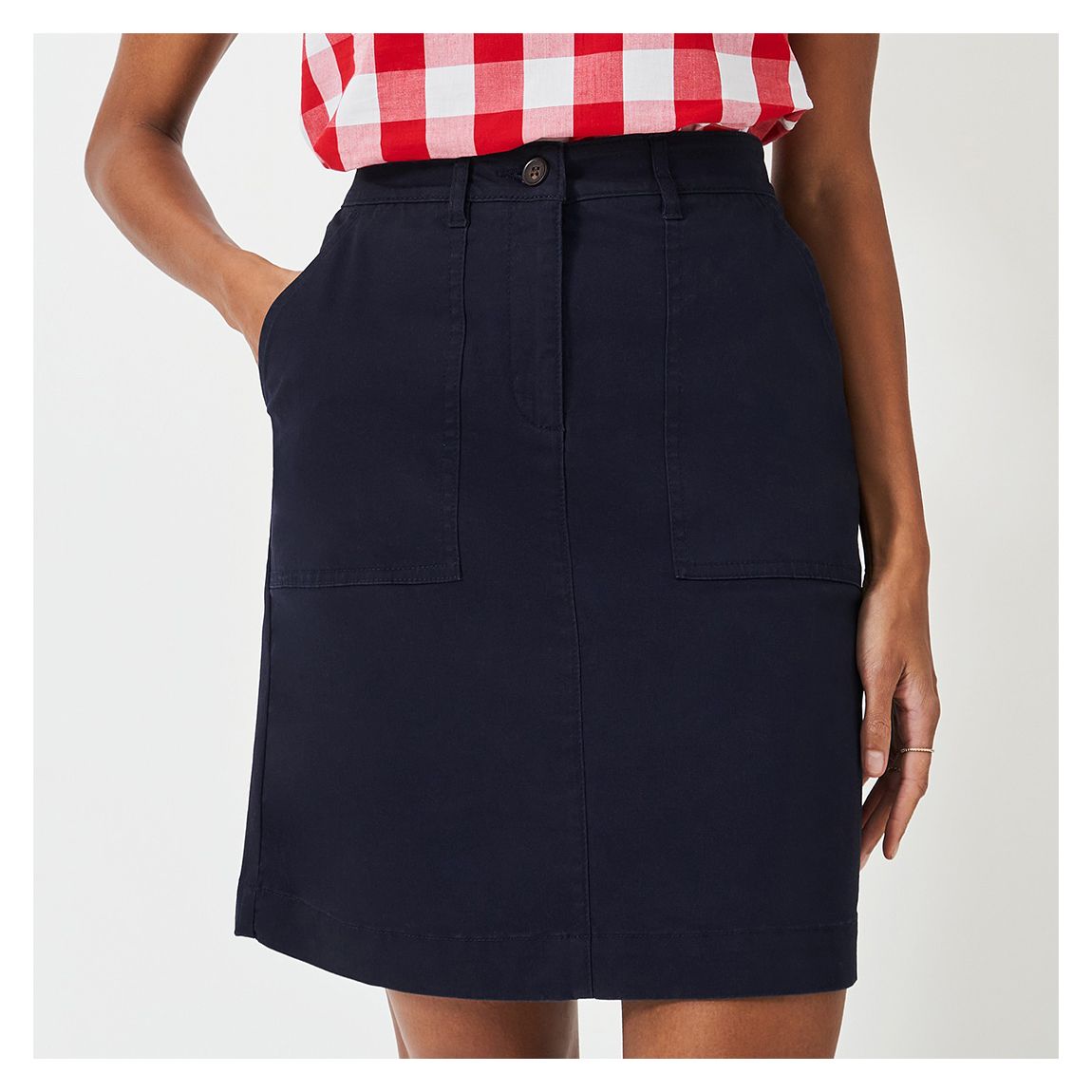 Navy Chino Mini Skirt main product photo