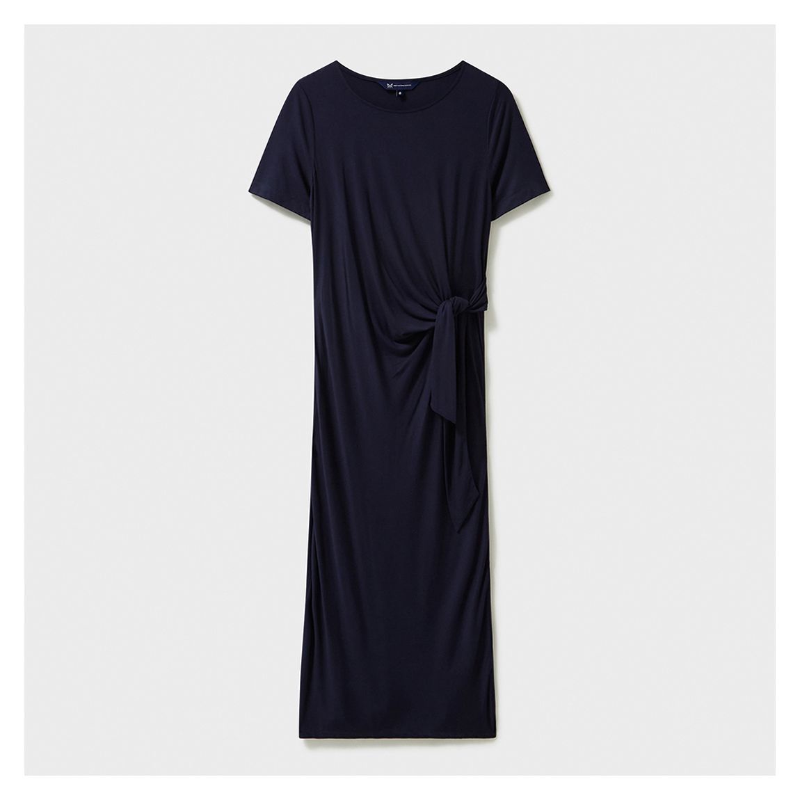 Navy Tina Tie Front Maxi Dress main product photo