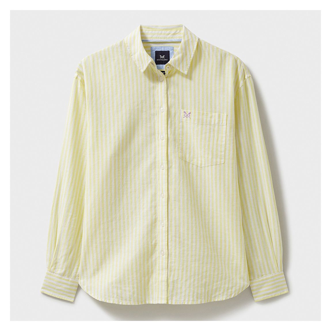 Pale Yellow Linen Blend Shirt main product photo