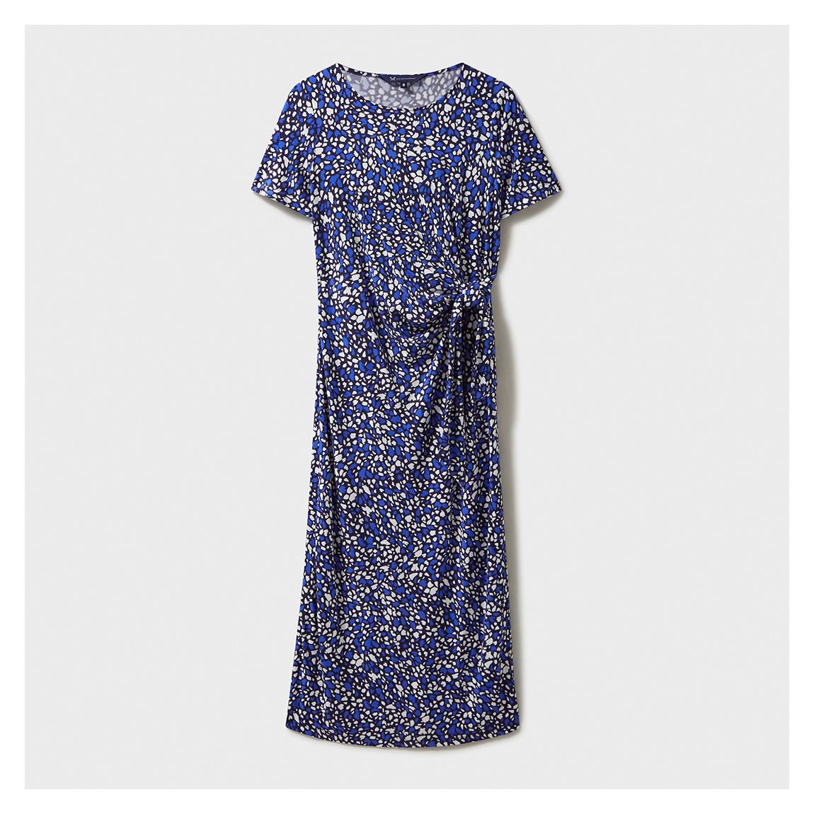 Navy Floral Tina Tie Front Maxi Dress main product photo
