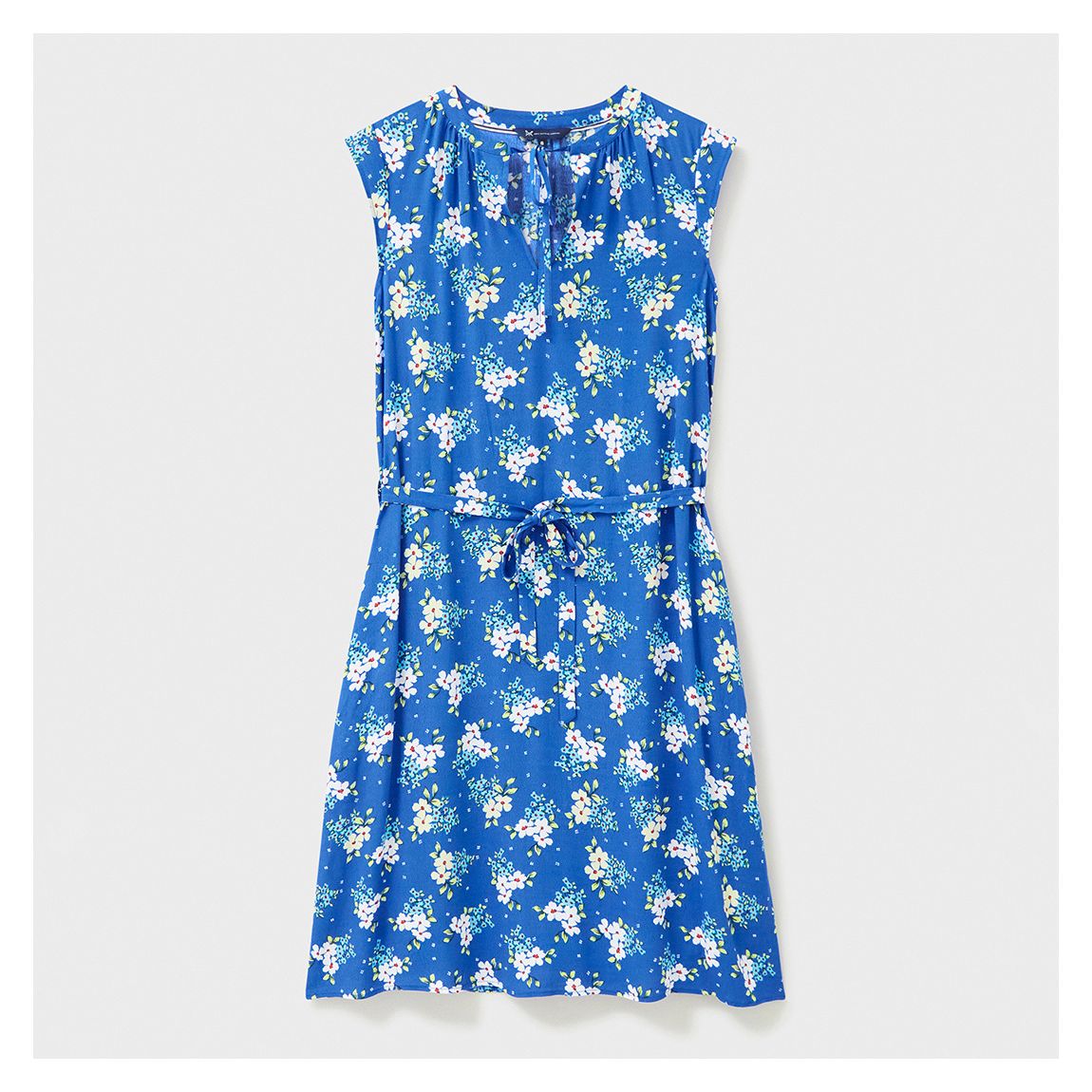 Cobalt Olivia Tie Neck Floral Dress main product photo