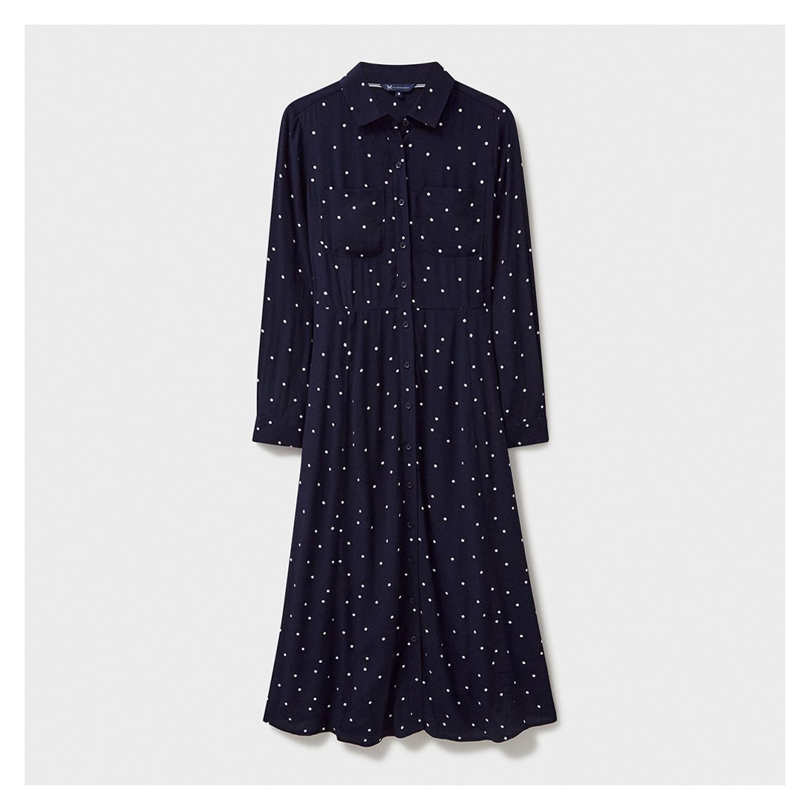 Navy Polka Dot Sienna Shirt Dress main product photo