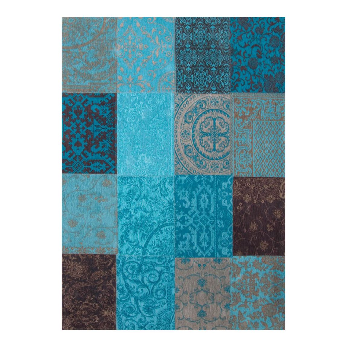 Turquoise Vintage Patchwork 140 x 200 cm Rug main product photo