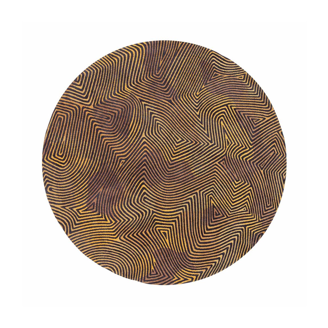 Black Gold Meditation 140 x 140 cm Rug main product photo