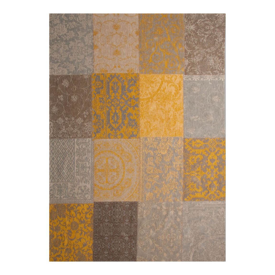 Yellow Vintage Patchwork 80 x 150 cm Rug main product photo