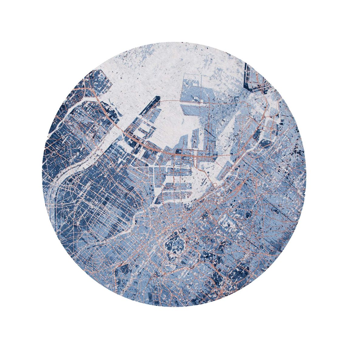 Conductive Blue Cities 240 x 240 cm Rug main product photo