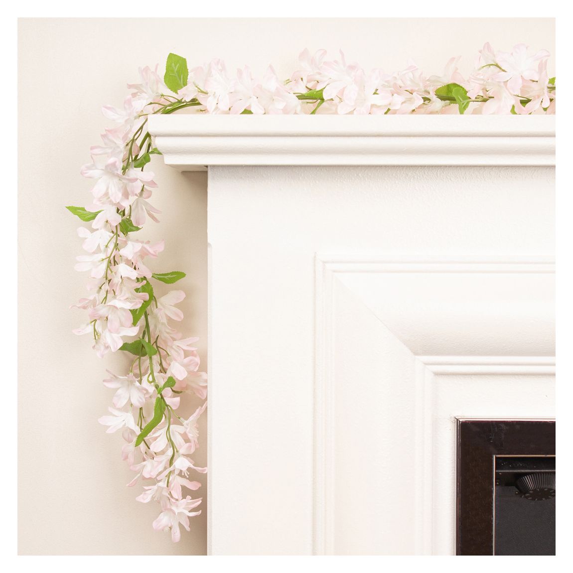 Pink/White Trailing Hydrangea Garland, 180cm main product photo