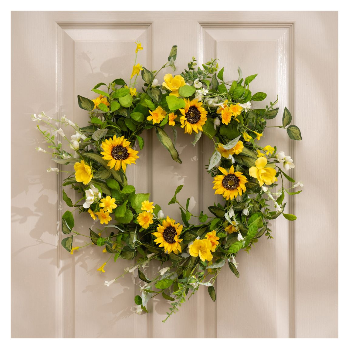 Spring Yellow Sunflower Wreath, 55cm main product photo
