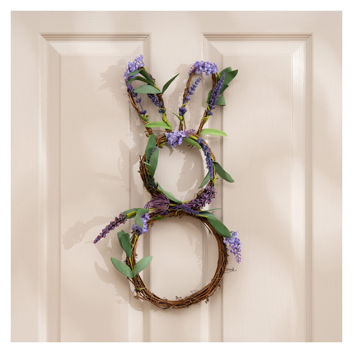 Purple Bunny Shaped Wreath, 50cm main product photo