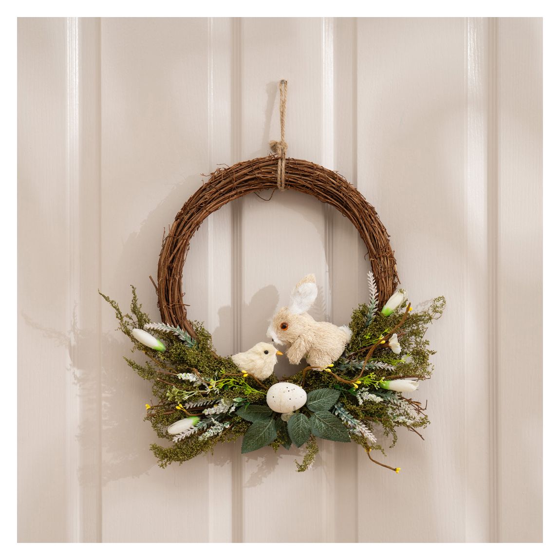 Easter Bunny and Chick Wreath, 36cm main product photo