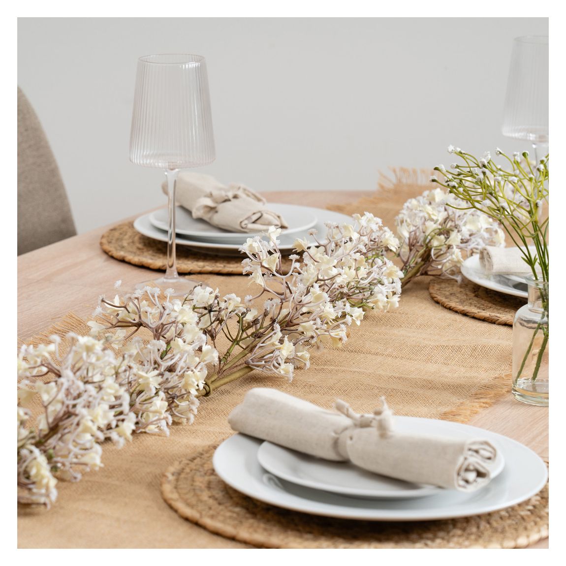Dried Effect Gypsophila Garland, 120cm main product photo