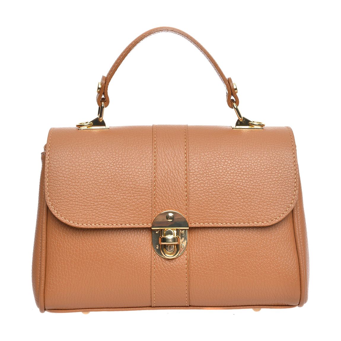 Brown Leather Handbag By Roberta M main product photo