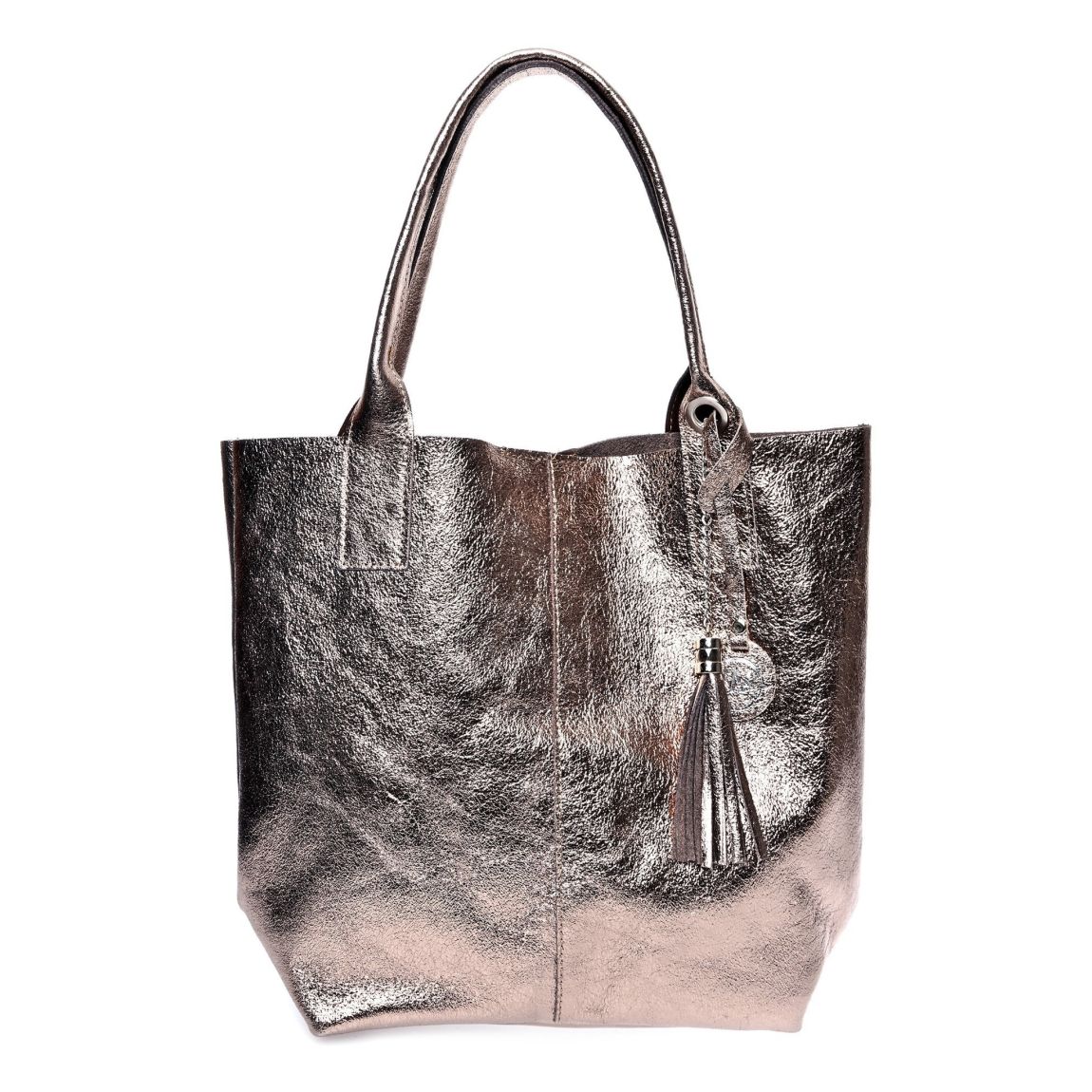 Bronze Italian Leather Tote Bag main product photo