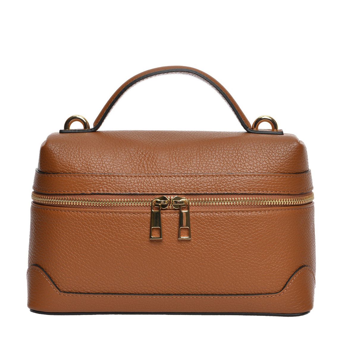 Brown Leather Handbag By Roberta M main product photo