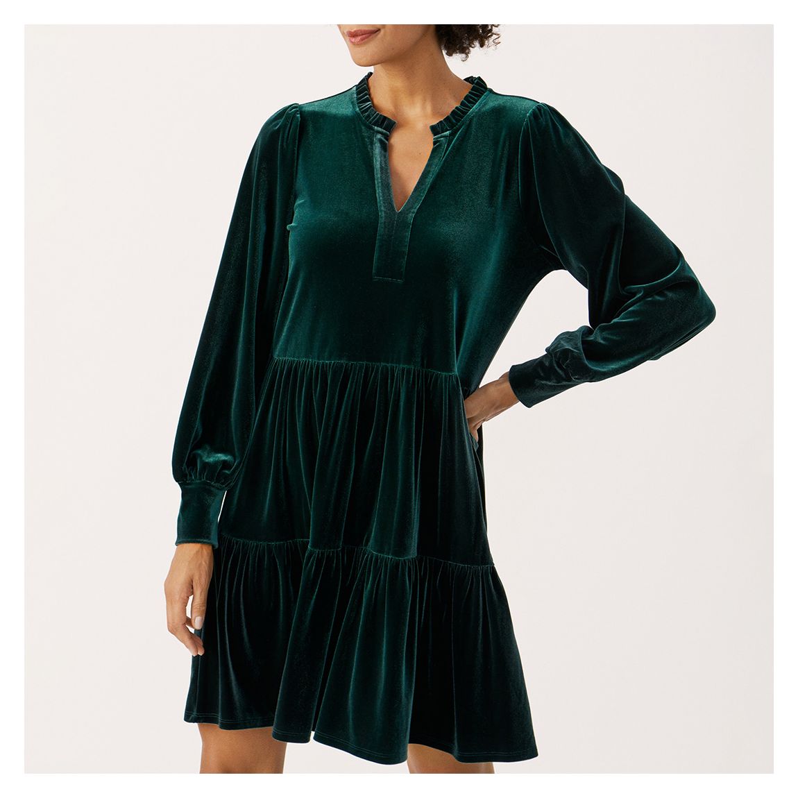 Green Gables Viggase Velour Dress main product photo