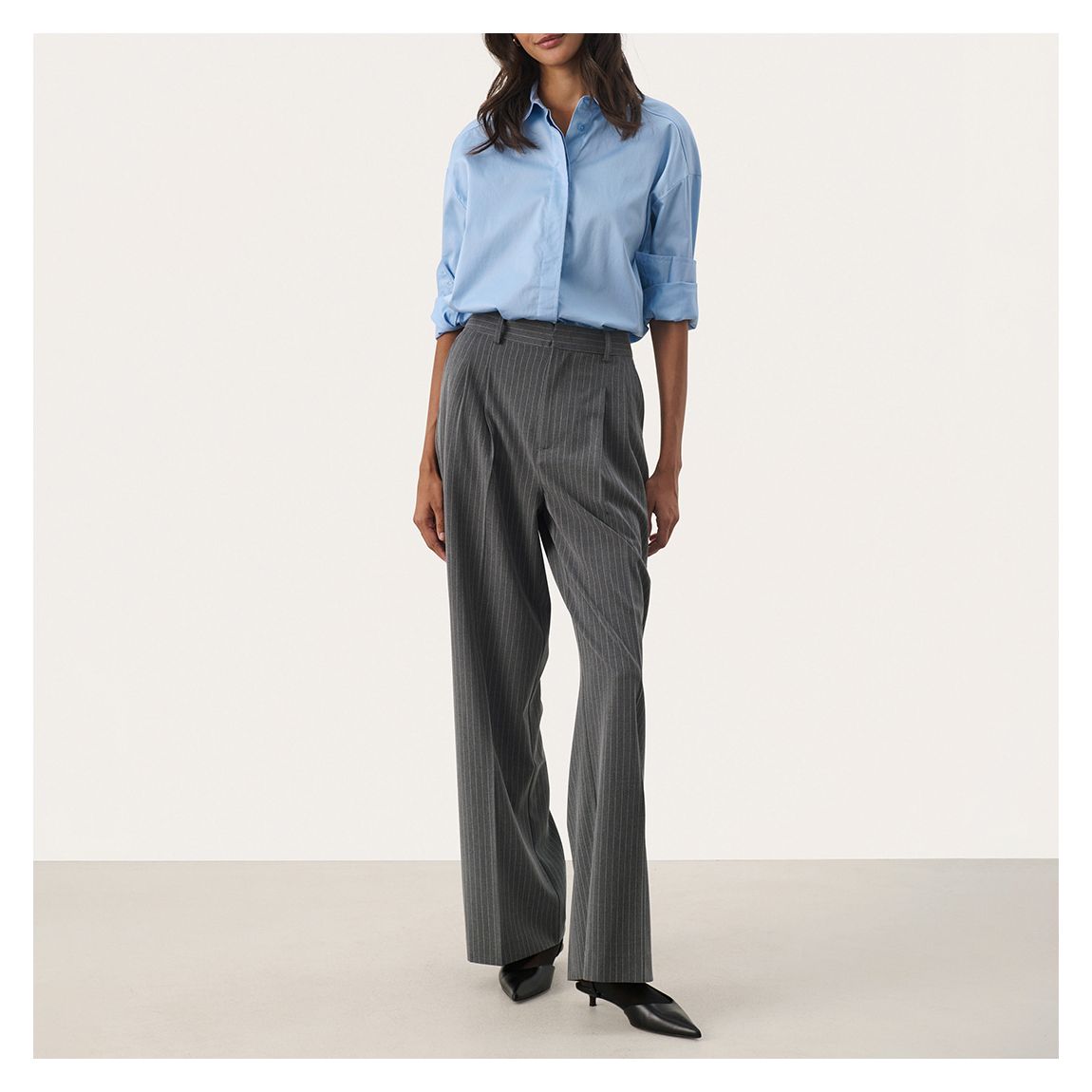 Gray Flannel Cherra Pinstripe Trousers main product photo