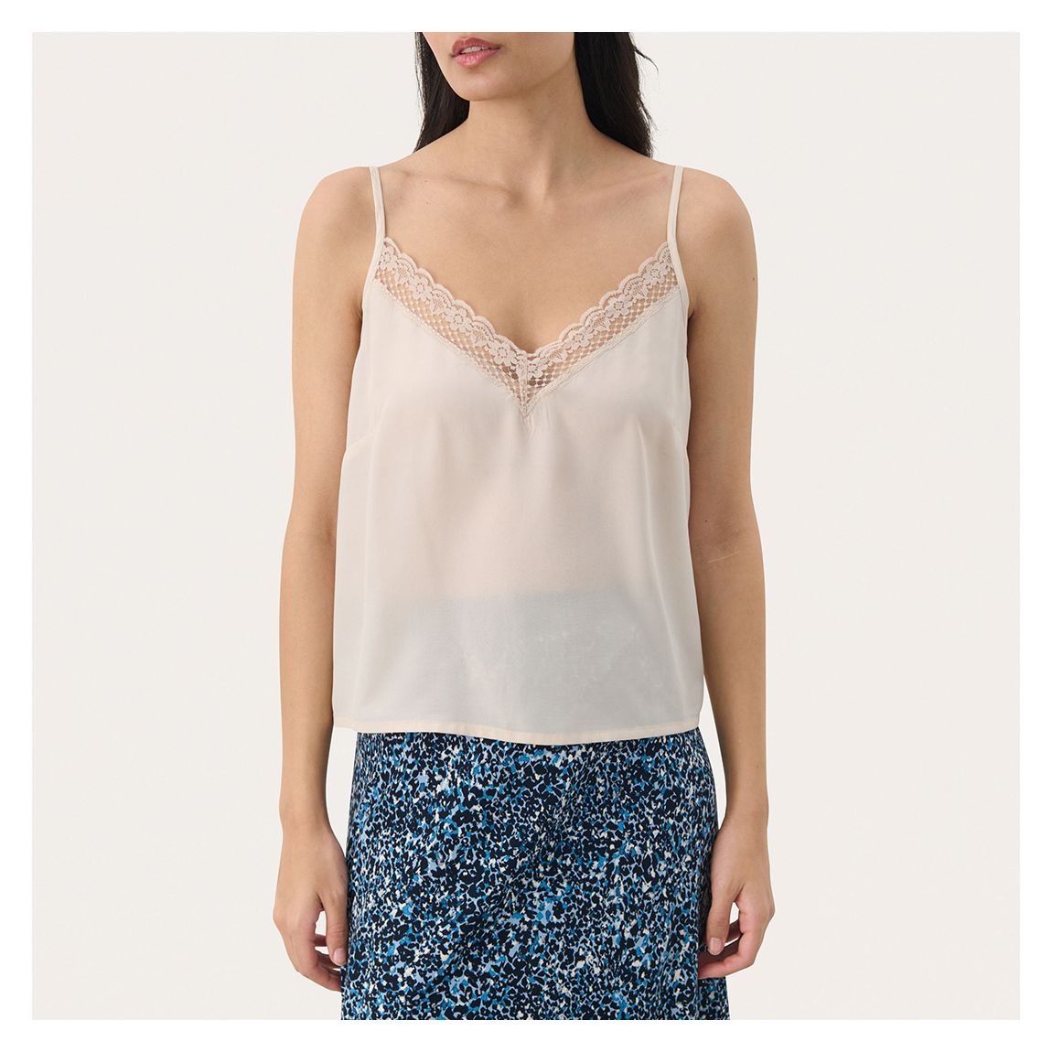 French Oak Jardine Lace Cami main product photo