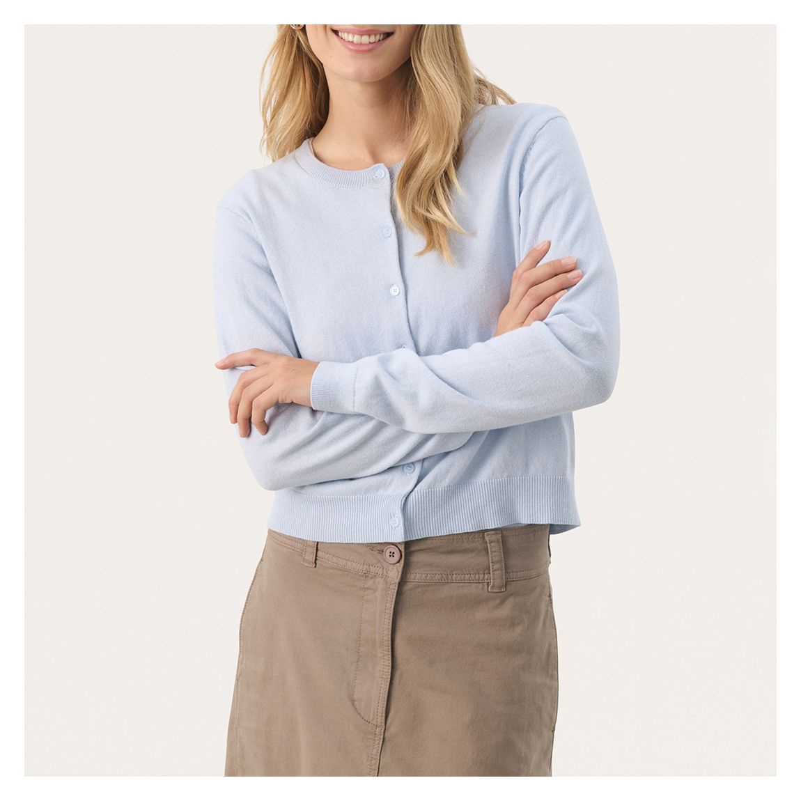 Heather Ellamarie Cotton Cashmere Cardigan main product photo