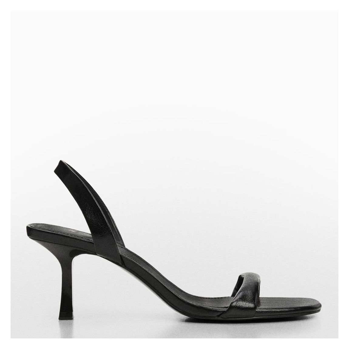 Black Gros Slingback Heeled Sandals main product photo