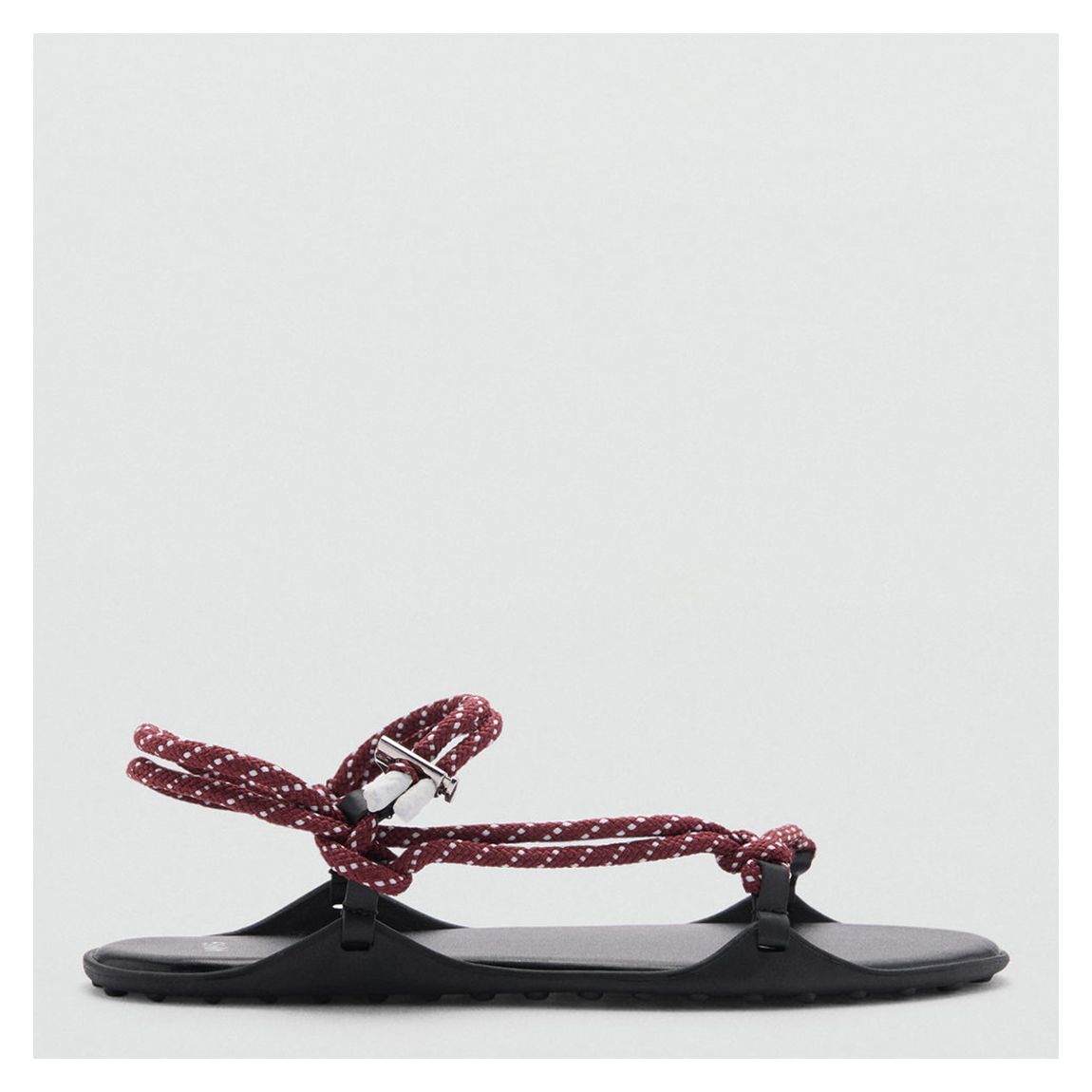 Red Combined Rope Flat Sandals main product photo