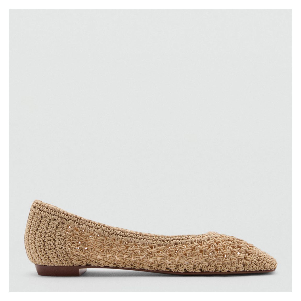 Beige Braided Ballet Flats main product photo