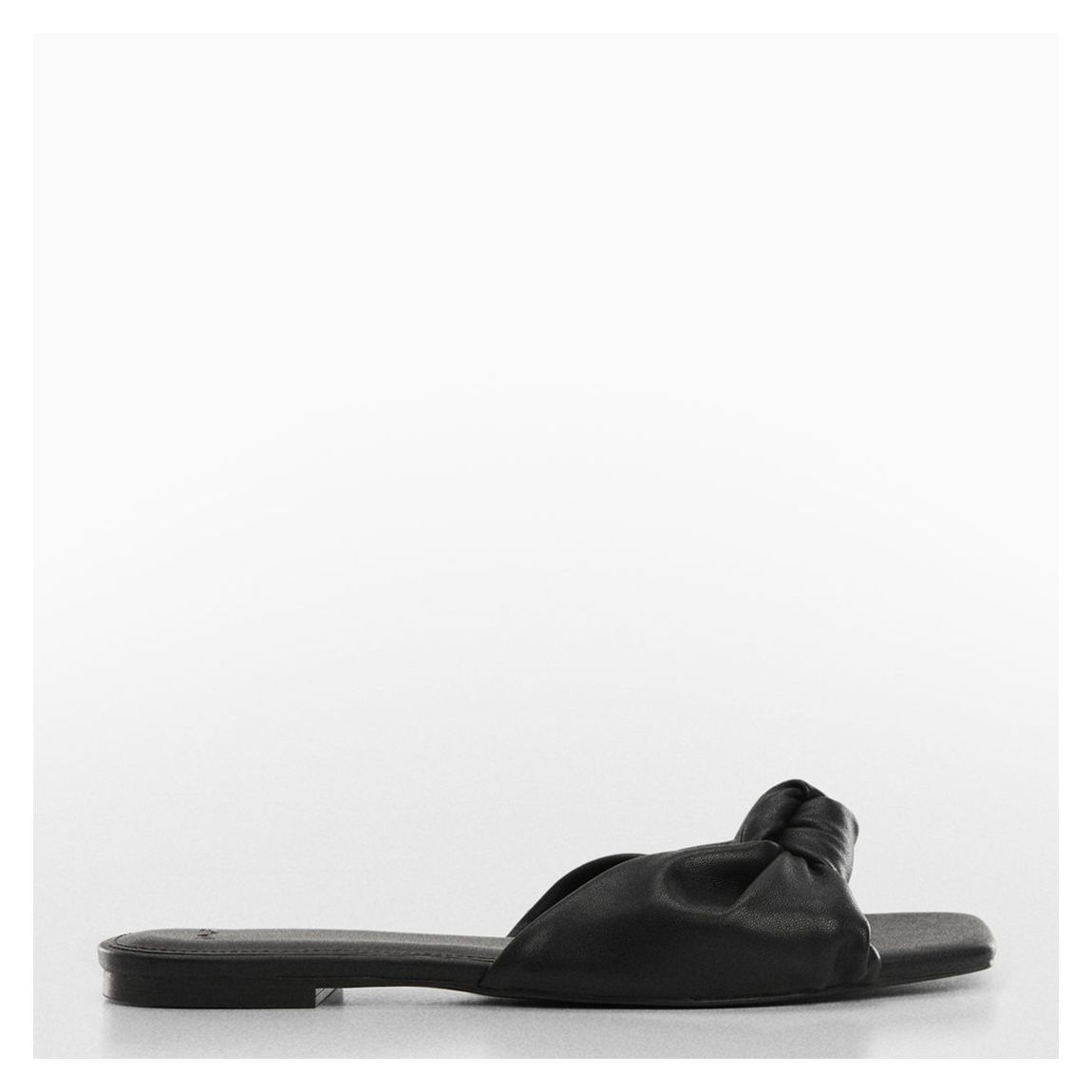 Black Moni Knot Flat Sandals main product photo