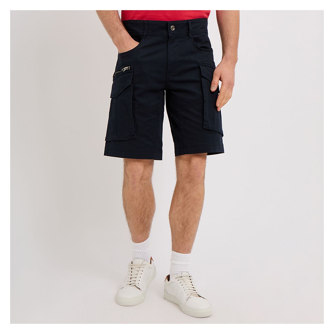 Navy Joe Cotton Blend Cargo Shorts main product photo
