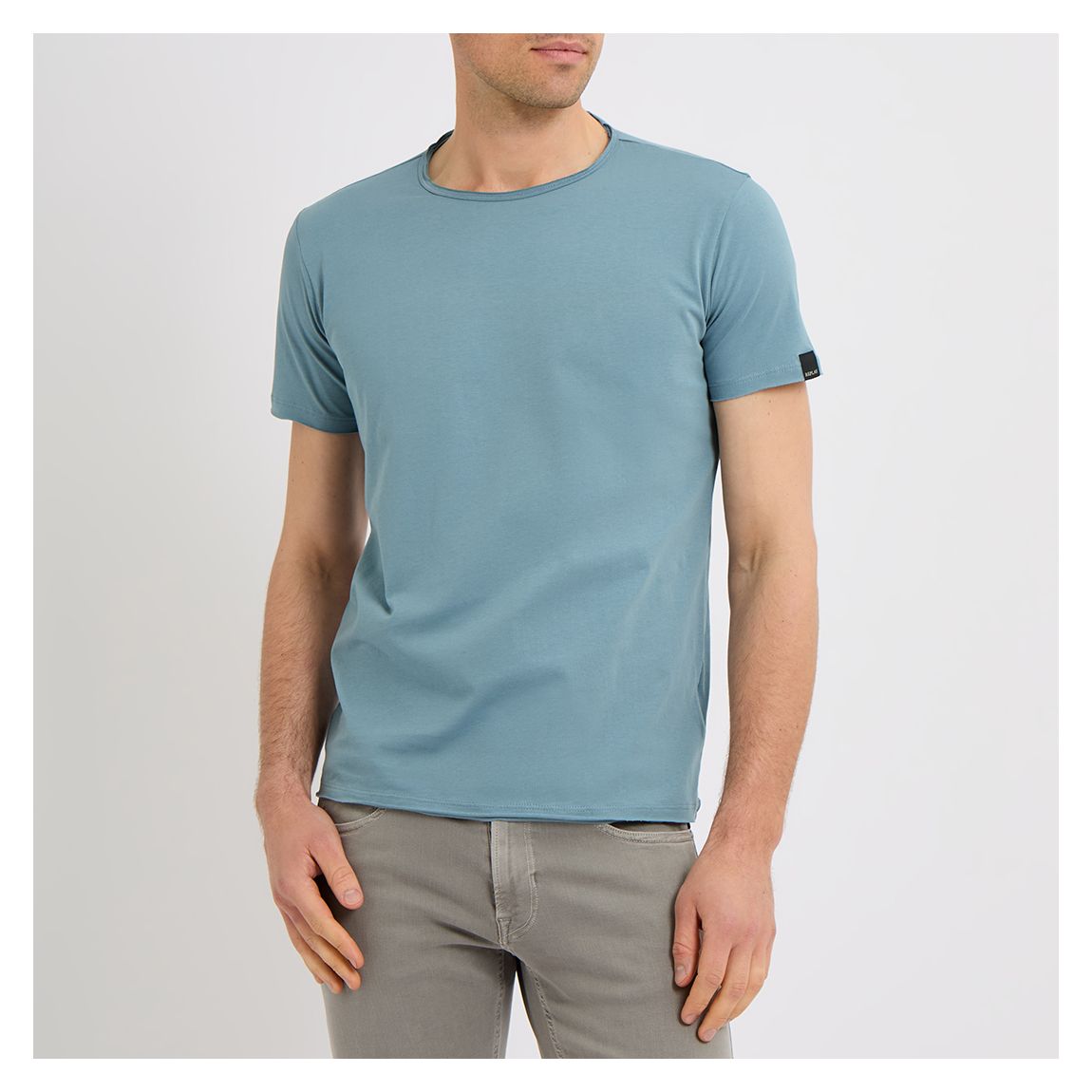 Blue Crew Neck Cotton T-Shirt main product photo