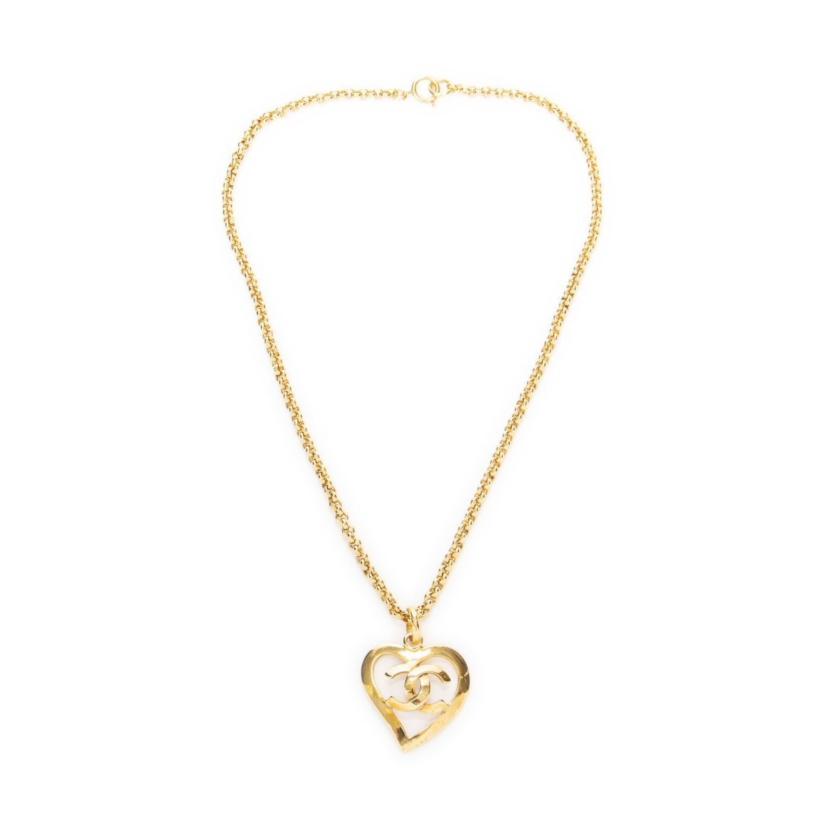 CC Heart Pendant Chain Necklace main product photo