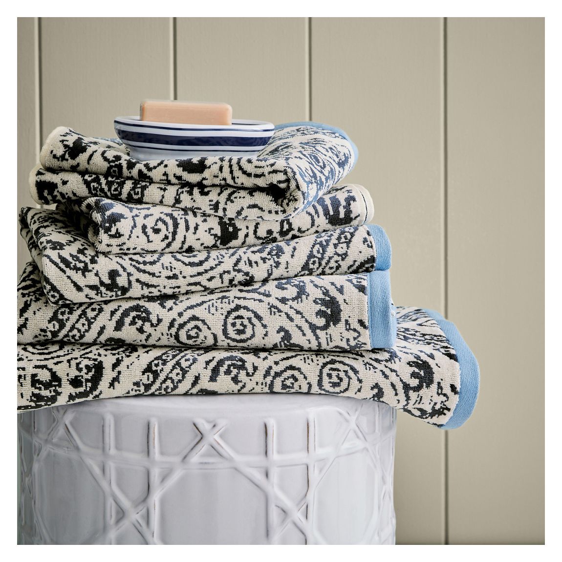 Maduri Hand Towel, Blue main product photo